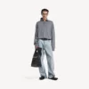 Camisola de gola alta para homem em cinzento mesclado