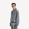 Camisola de gola alta para homem em cinzento mesclado