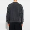 Camisola de gola redonda com estampado do logótipo da faculdade «Est. 1917» em «Preto Deslavado» 697869TMV991000
