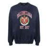 Camisola de gola redonda com estampado do logótipo da faculdade «Navy» 676629TLV908067