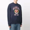 Camisola de gola redonda com estampado do logótipo da faculdade «Navy» 676629TLV908067