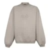 Camisola de gola redonda com logótipo bordado «Beige» 656999-TKV74-2966