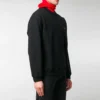 Camisola de gola redonda com logótipo contrastante pequeno «Preto e Branco» 556147TYK271000