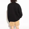 Camisola de gola redonda com logótipo desportivo B Crest «Preto» 671125TLV60-1000