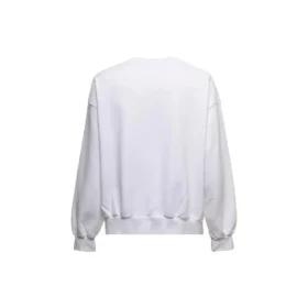 Camisola de gola redonda com logótipo em script «Branco» 697869TMVB59040