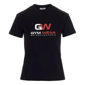 Camisola de gola redonda com logótipo impresso, preta 612964TIVD51000