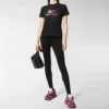Camisola de gola redonda com logótipo impresso, preta 612964TIVD51000