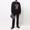 Camisola de gola redonda com logótipo universitário «Est. 1917» «Preto» 675267T32171000