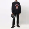 Camisola de gola redonda com logótipo universitário «Est. 1917» «Preto» 675267T32178065