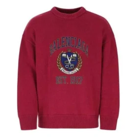 Camisola de gola redonda com logótipo universitário «Est. 1917» «Red» 675267T32176164 Camisola de gola redonda com logótipo universitário «Est. 1917» «Red» 675267T32176164