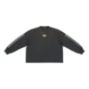Camisola de gola redonda com manga bordada com «BB» «Preto Deslavado Branco» 699191TMVG79034