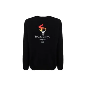 Camisola de gola redonda dos Jogos Olímpicos de Paris «Preto» 621032T41041070