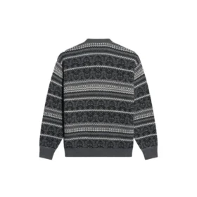 Camisola de gola redonda Fair Isle «Cinza» 675280T16121240 Camisola de gola redonda Fair Isle «Cinza» 675280T16121240