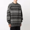 Camisola de gola redonda Fair Isle «Cinza» 675280T16121240