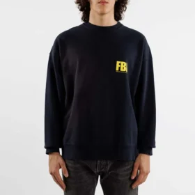 Camisola de gola redonda FBI «Azul-marinho/Amarelo» 676629TLVH14265