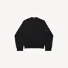 Camisola de gola redonda para homem em preto