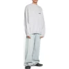 Camisola de gola redonda Strike 1917 Oversized «Cinza Claro» 699212TMVH21023
