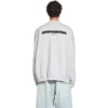 Camisola de gola redonda Strike 1917 Oversized «Cinza Claro» 699212TMVH21023