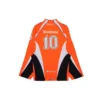 Camisola de hóquei de manga comprida com painéis «Orange» 657105TKV247074