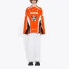 Camisola de hóquei de manga comprida com painéis «Orange» 657105TKV247074