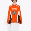 Camisola de hóquei de manga comprida com painéis «Orange» 657105TKV247074