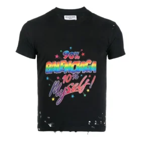 Camisola de jersey com gráfico desgastado, corte pequeno, «Washed Black» 612964TMVH31055