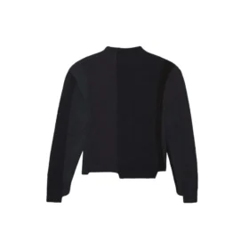 Camisola de malha assimétrica reestruturada «Preto» 657334T32011271 Camisola de malha assimétrica reestruturada «Preto» 657334T32011271