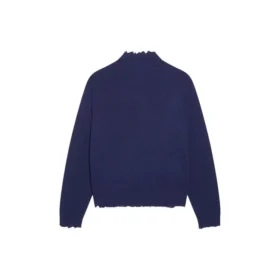 Camisola de malha de lã de gola alta Double B «Azul» 682010T16274011 Camisola de malha de lã de gola alta Double B «Azul» 682010T16274011