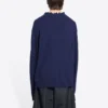 Camisola de malha de lã de gola alta Double B «Azul» 682010T16274011