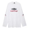 Camisola de manga comprida 3B Sports Icon Oversized «Branco Preto Vermelho» 720250TPVD79065