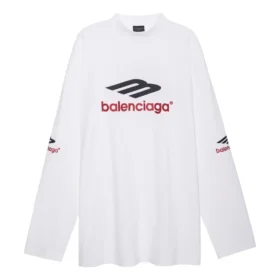 Camisola de manga comprida 3B Sports Icon Oversized «Branco Preto Vermelho» 720250TPVD79065