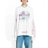 Camisola de manga comprida Balenciaga x Pink Martini Oversized «Ecru» 699191TMVN99800