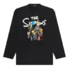 Camisola de manga comprida Balenciaga x THE SIMPSONS, corte largo «Black» 681046TLVG70100