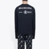 Camisola de manga comprida Balenciaga x WFP, corte médio «Preto» 612967THV841000
