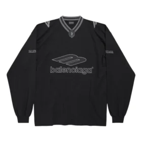 Camisola de manga comprida com decote em V 3B Football «Preto Antracite» 857085TTVQ61066