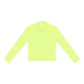 Camisola de manga comprida com gola redonda «Amarelo Fluo» 704103TMVB77204