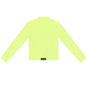Camisola de manga comprida com gola redonda «Amarelo Fluo» 704103TMVB77204