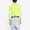 Camisola de manga comprida com gola redonda «Amarelo Fluo» 704103TMVB77204
