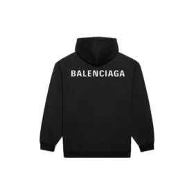 Camisola de manga comprida com logótipo Balenciaga FW21 para homem, preta 600583TIV841070