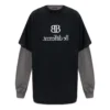 Camisola de manga comprida com remendos BB Be Different «Black Grey» 720407TNVV31070