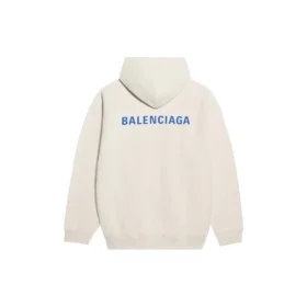 Camisola de manga comprida em malha polar Balenciaga para homem, branco cremoso 600583TJVA89055 Camisola de manga comprida em malha polar Balenciaga para homem, branco cremoso 600583TJVA89055
