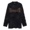 Camisola de manga comprida Heavy Metal, corte oversized «Black Faded» 739783TOVE11055