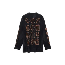 Camisola de manga comprida Heavy Metal, corte oversized «Black Faded» 739783TOVE11055