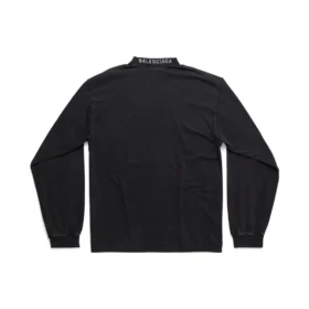 Camisola de manga comprida «I Love» de corte médio «Black» 744449TOVH39034