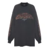 Camisola de manga comprida Oversized «Black Faded» 739027TPVM81568
