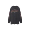 Camisola de manga comprida Oversized «Black Faded» 739027TPVM81568