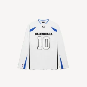 Camisola de manga comprida oversized da Balenciaga | colaboração com a NBA para homem, em branco/multicolorido