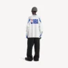 Camisola de manga comprida oversized da Balenciaga | colaboração com a NBA para homem, em branco/multicolorido