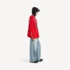 Camisola de manga comprida oversized da Balenciaga | colaboração com a NBA para homem, em vermelho/multicolorido
