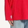 Camisola de manga comprida oversized da Balenciaga | colaboração com a NBA para homem, em vermelho/multicolorido